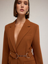 Blazer en polyester-viscose avec ceinture image number 3