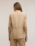 Gilet avec cordon de serrage en m&eacute;lange lyocell image number 1