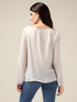 Blusa maniche lunghe in raso di viscosa image number 1