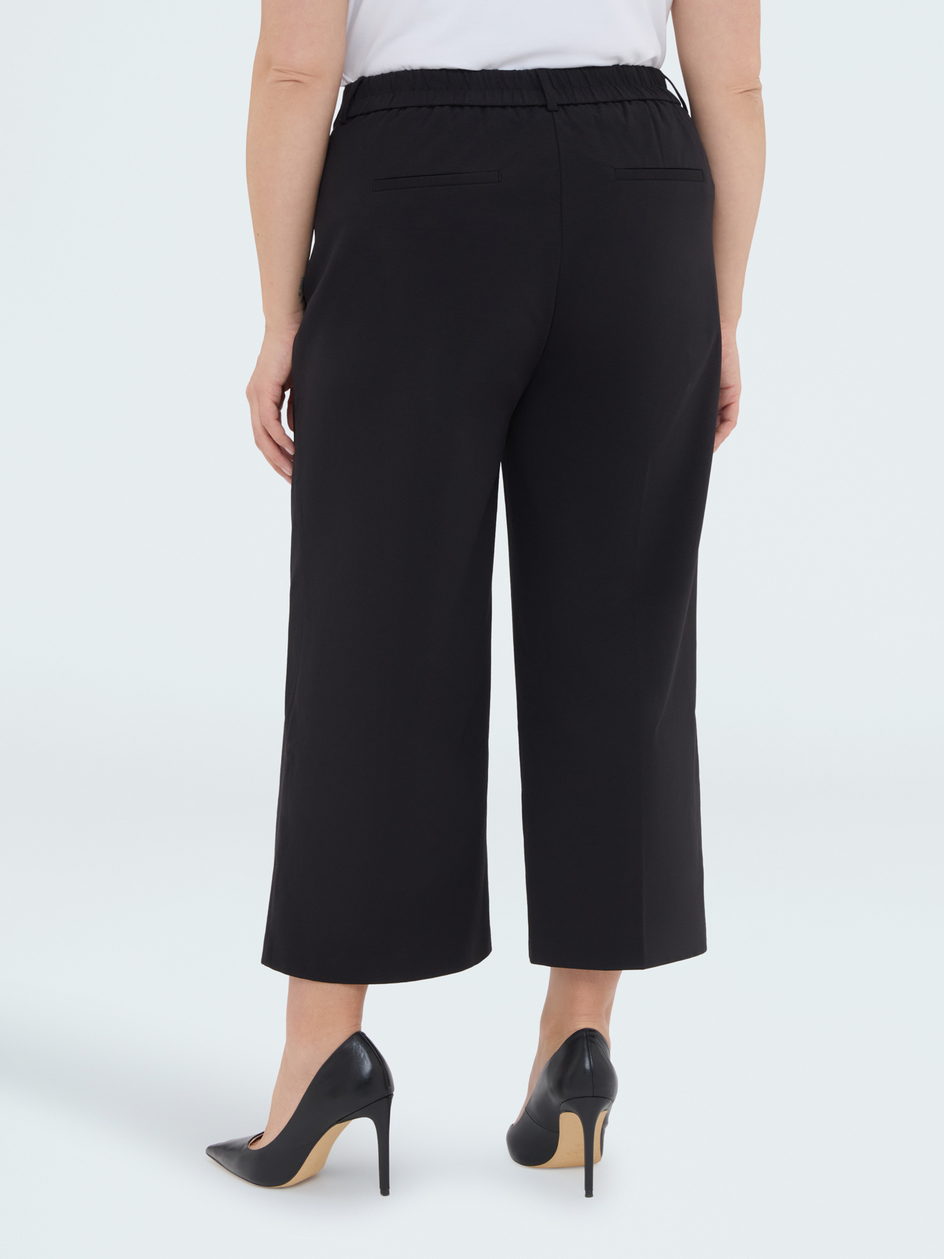 Cropped-Hose aus Milano-Strick image number 1