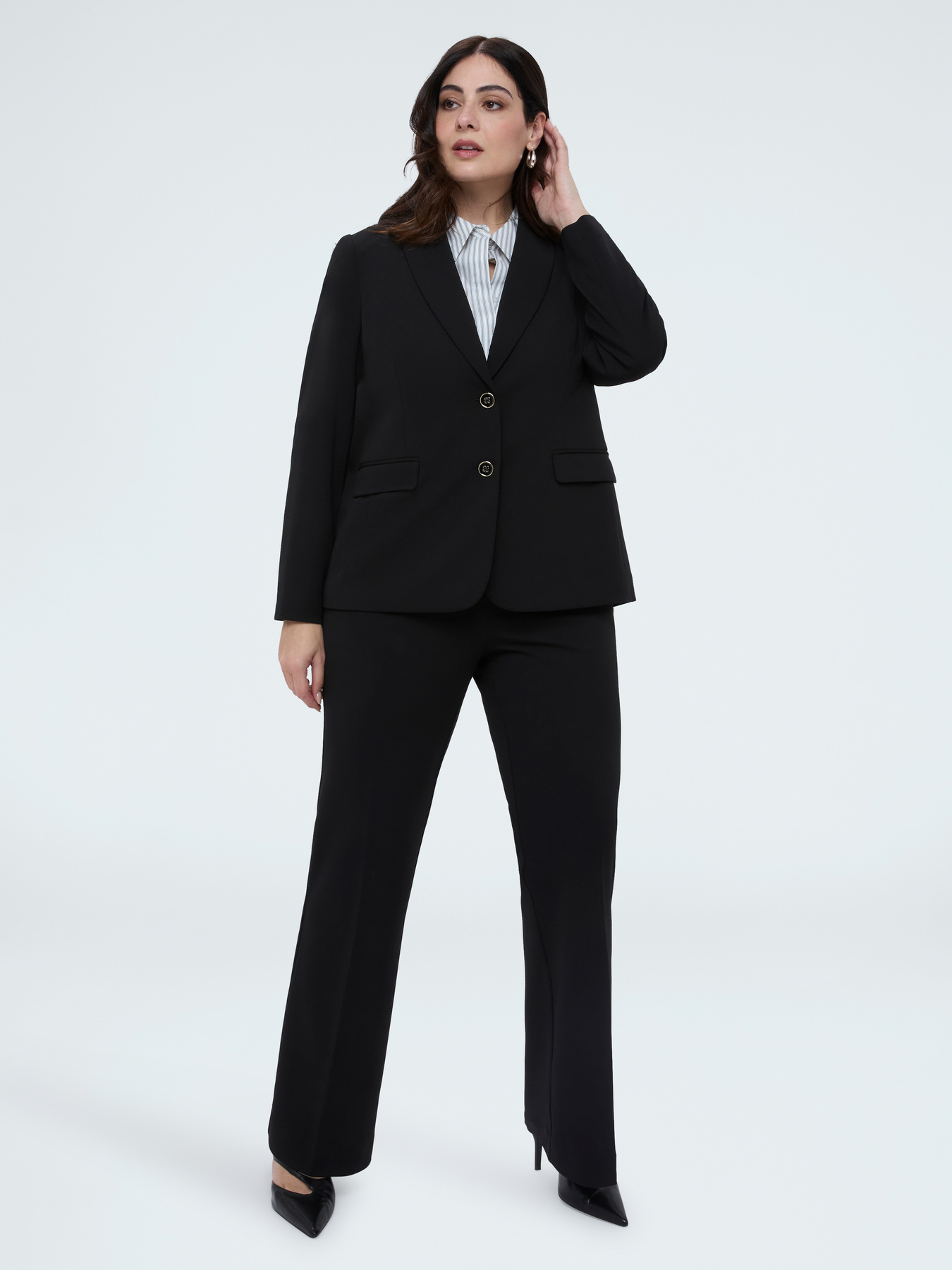 Taillierter Blazer aus Stretchstoff image number 2