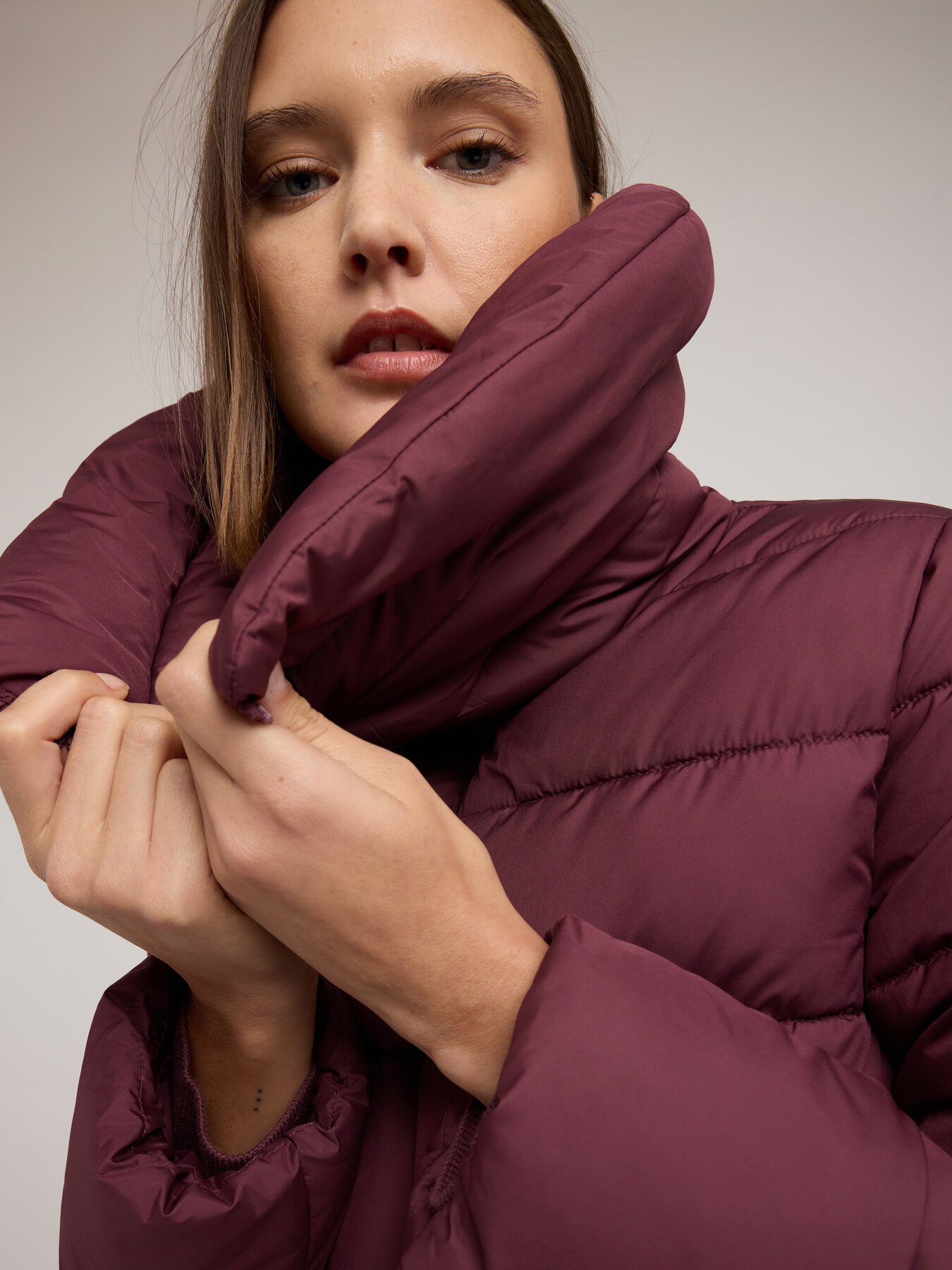 Geacă groasă cu guler &icirc;nalt image number 2