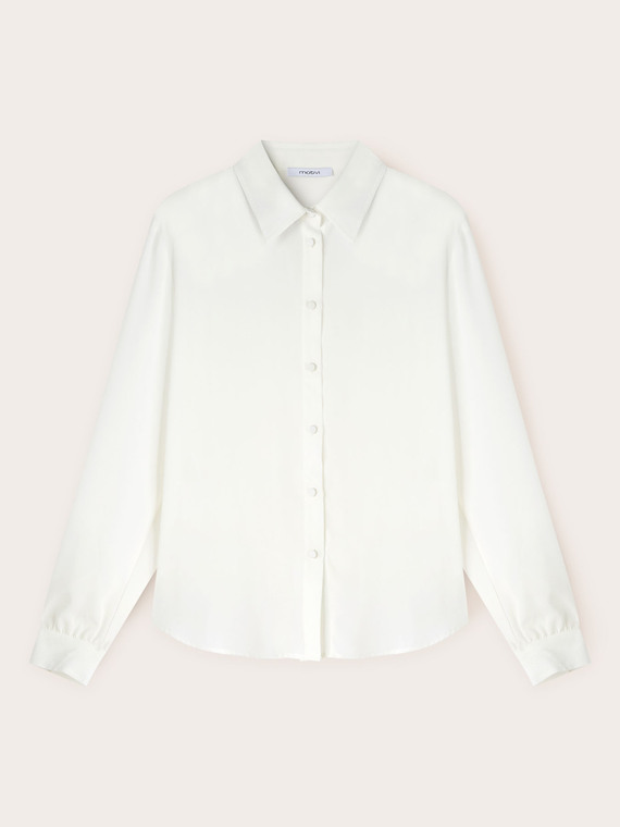 Chemise avec boutons recouverts