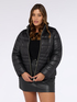Quilted puffer jacket with high collar image number 3