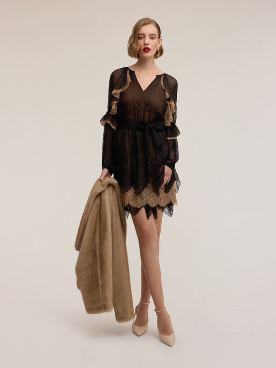 Georgette and lace Smart Couture dress