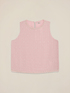 Top in georgette con perline e cristalli image number 3