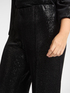 Pantalon palazzo en chenille laminée image number 3