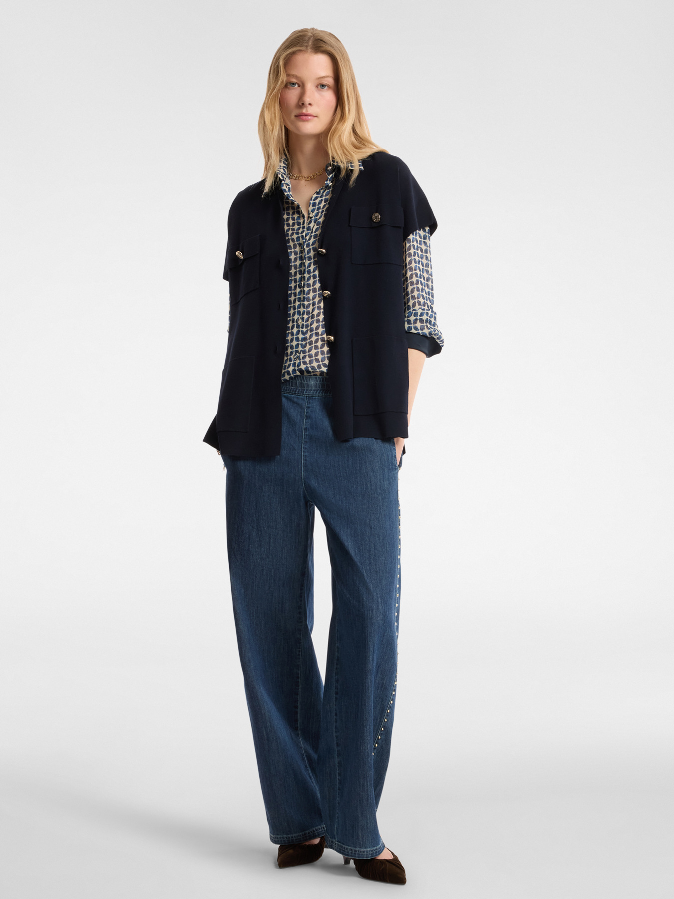 Lange Weste mit Kn&ouml;pfen image number 2