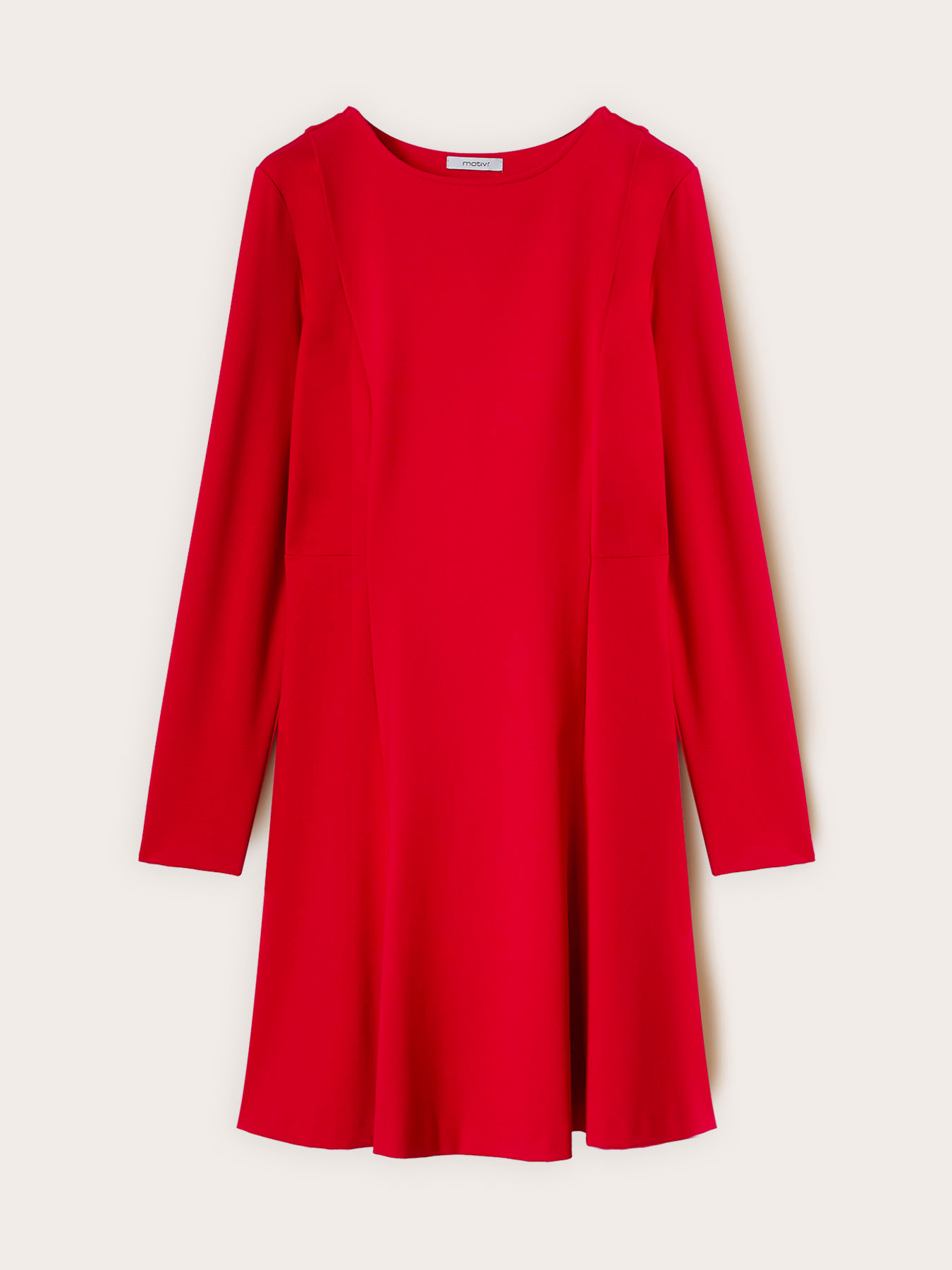 Robe évasée en point de Milan image number 5