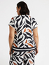 Bluse mit Blätterprint image number 1