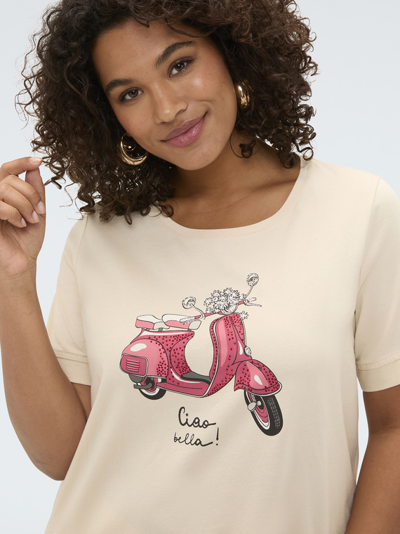T-Shirt aus Baumwolle mit Print