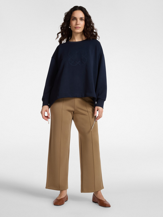 Pantalon palazzo en scuba