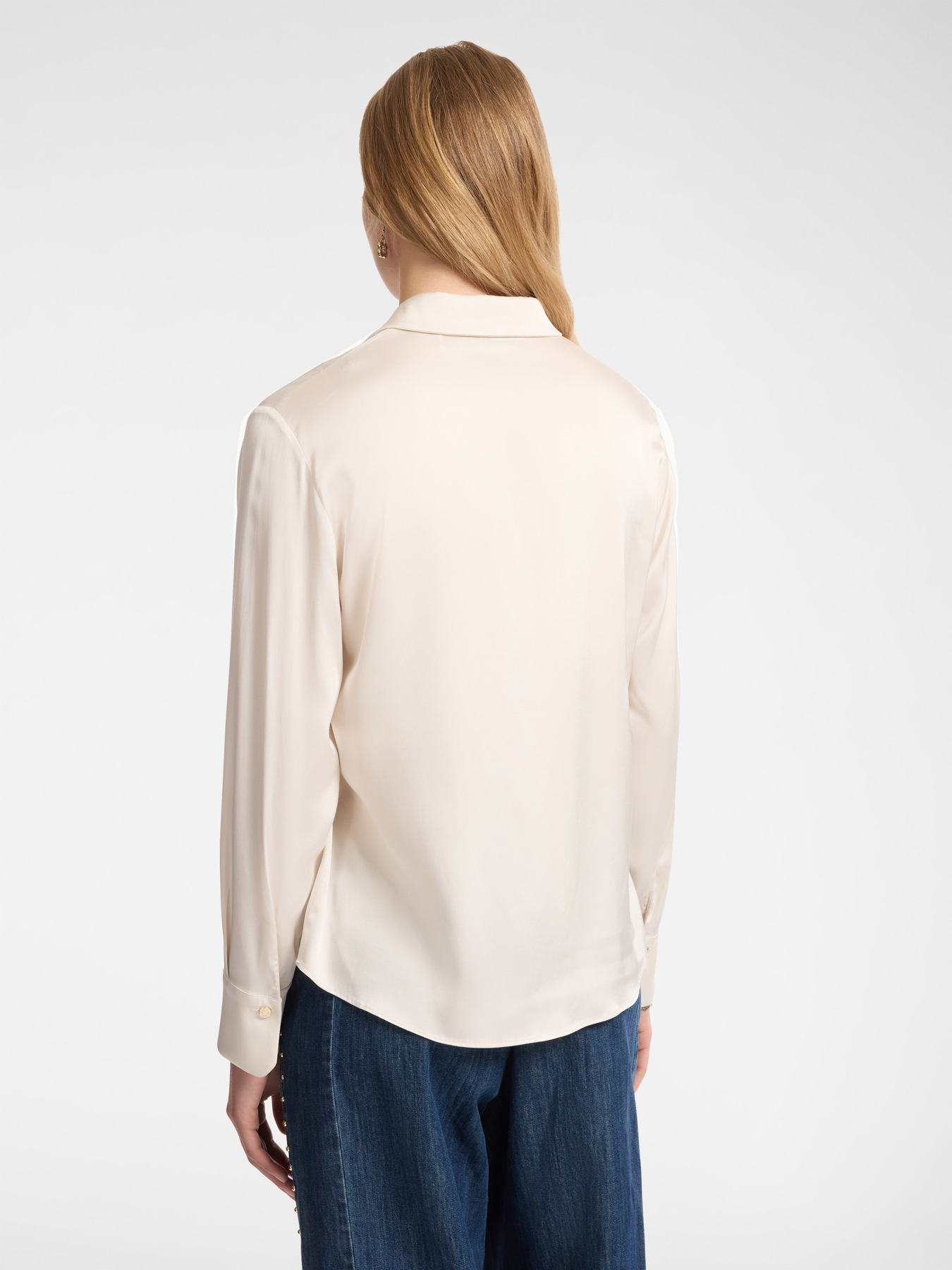 Chemise en satin extensible image number 1