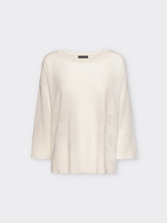 Pullover mit Lochmuster