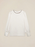 Blusa in raso con dettaglio gioiello image number 3