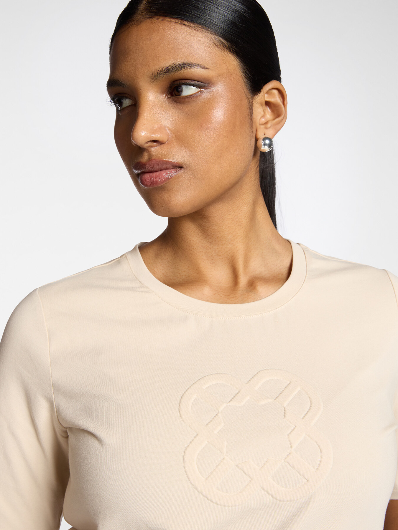 T-shirt en coton avec logo Monogram image number 3
