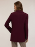 Double-breasted coat in polyester-viscose blend image number 1