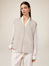 Sleeveless cardigan in lurex yarn image number 0