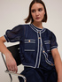 Camicia misto lyocell con bordi a coste image number 3