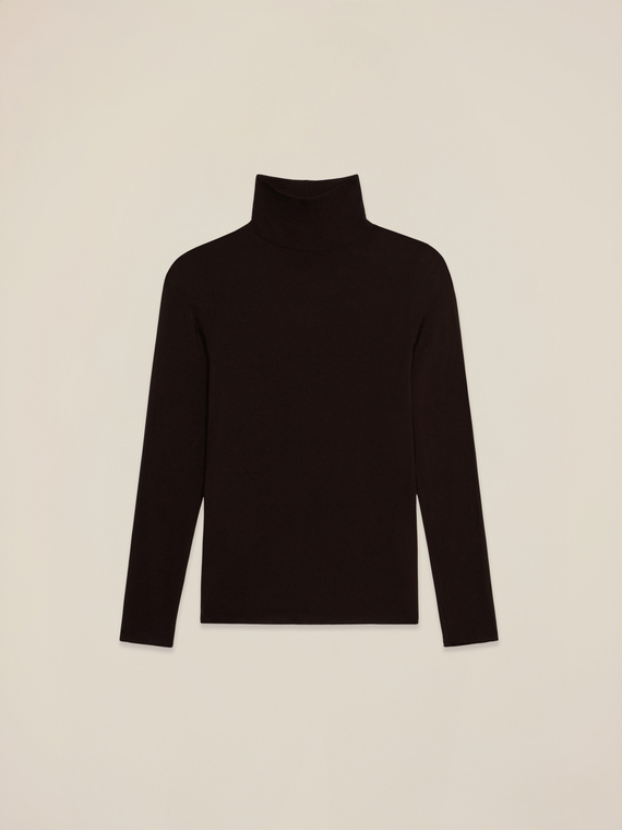 T-shirt dolcevita misto modal