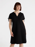 Dress with drawstring on the shoulders image number 2