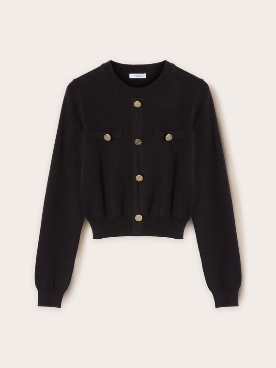 Pull à faux boutonnage