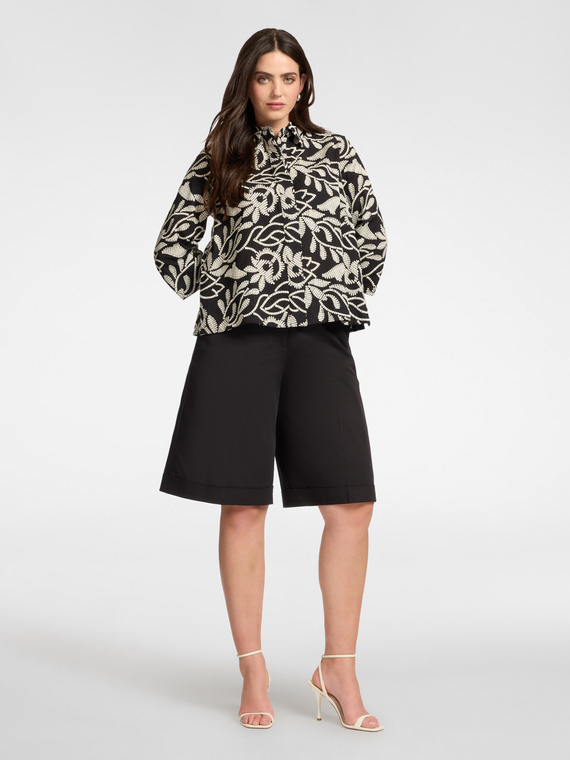 Short en m&eacute;lange de coton