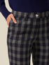 Gerade geschnittene Hose aus Flanell mit Karomuster image number 2