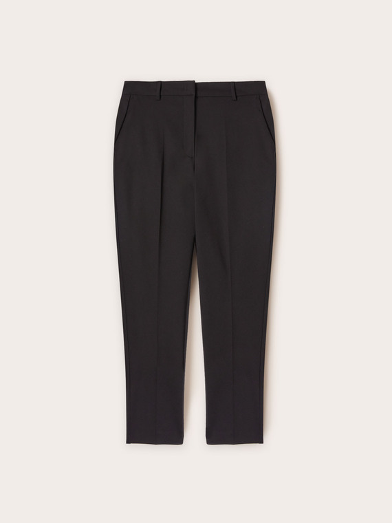 Regular fit trousers in technical fabric
