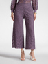 Pantaloni cropped in pizzo image number 2