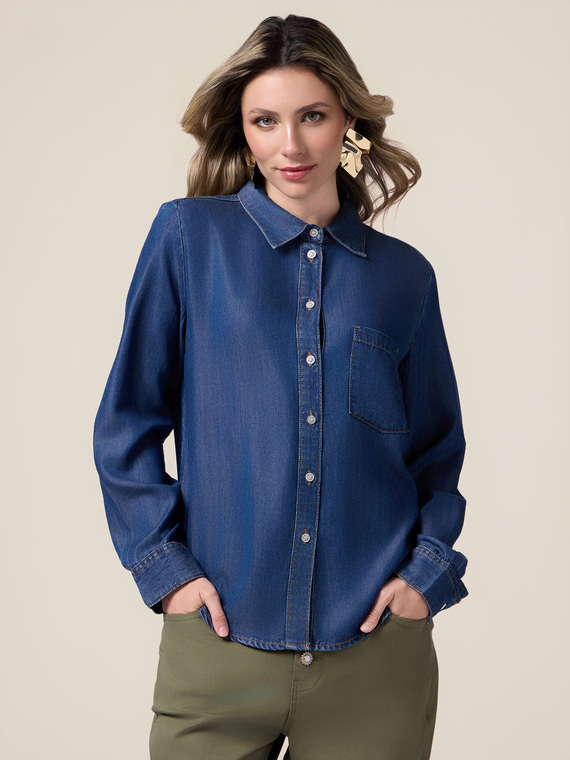 Camicia in tencel