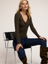 Cardigan a coste in maglia image number 0