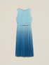 Plissiertes Midi-Kleid mit Farbverlauf image number 4