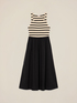 Robe longue avec partie rayée image number 3