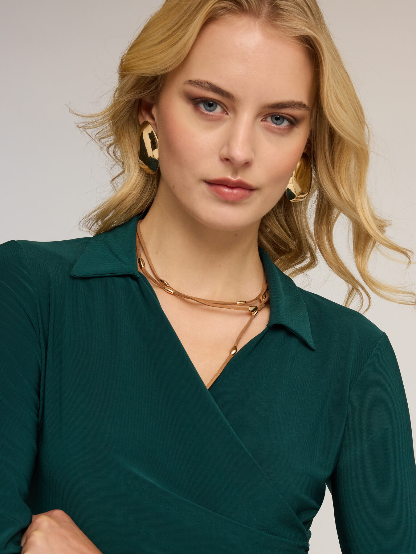 Rochie din jerseu drapată image number 3