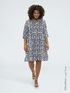 Hemdblusenkleid aus Viskose mit Print image number 2