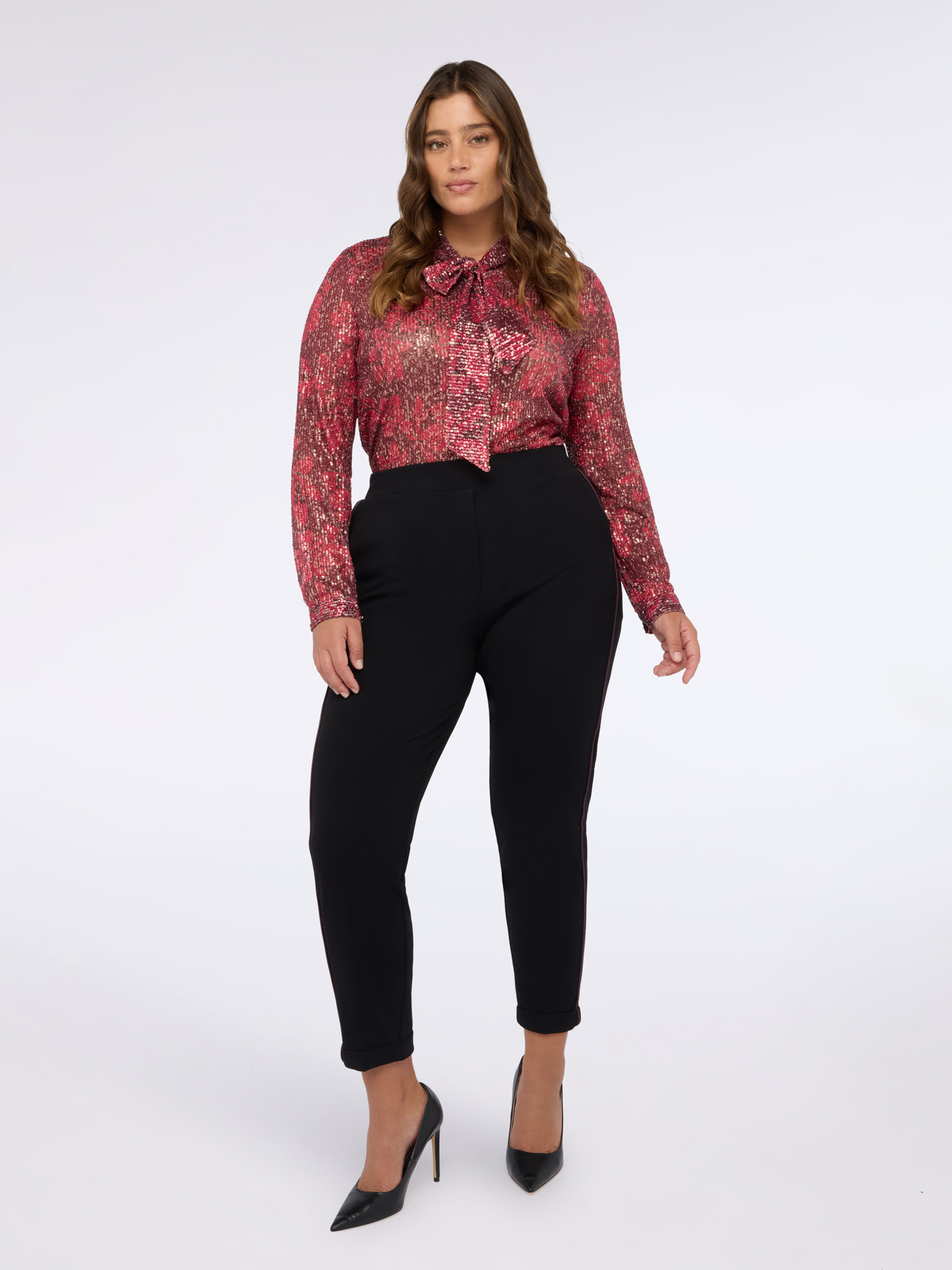 Joggers with side piping image number 3