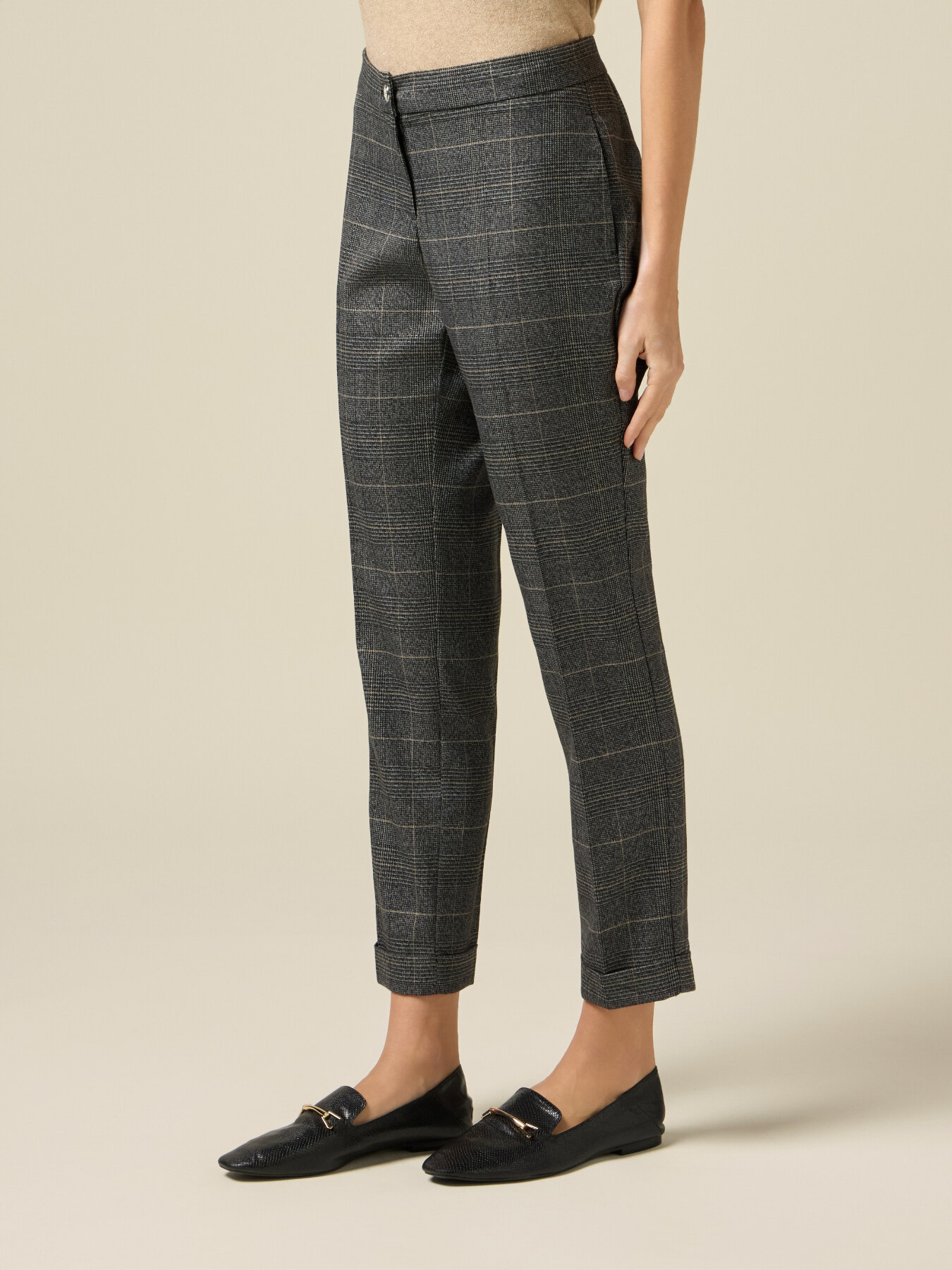 Pantaloni regular check image number 3