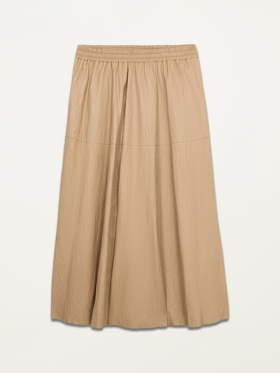 Wide midi skirt