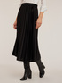 Pleated midi skirt in satin image number 2
