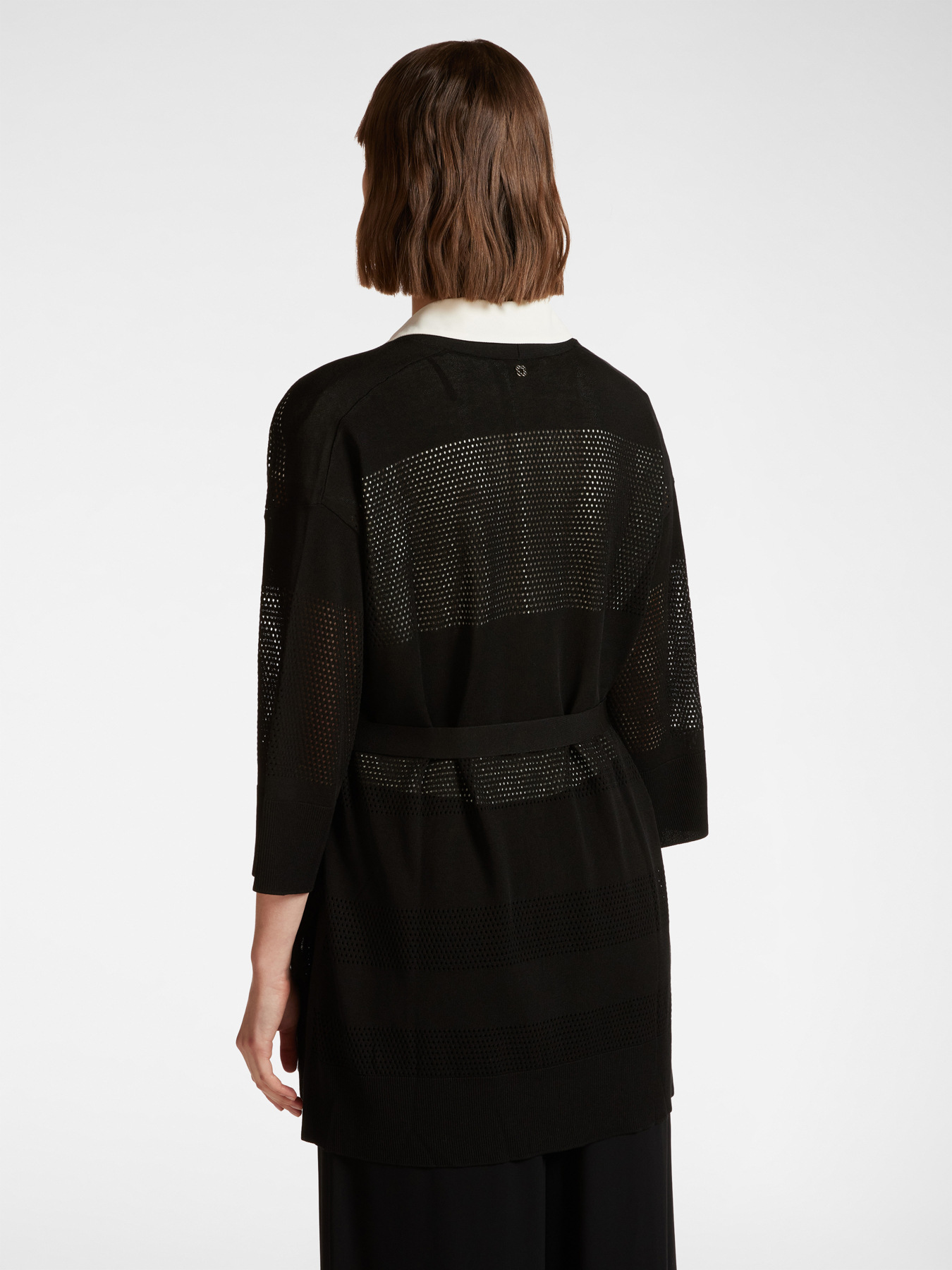 Cardigan long ajouré image number 1