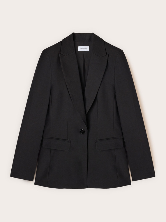 Blazer monopetto misto viscosa