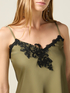 Satin top with lace image number 2