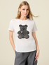 T-shirt in jersey con ricamo image number 0