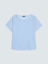 T-shirt in misto lino image number 4