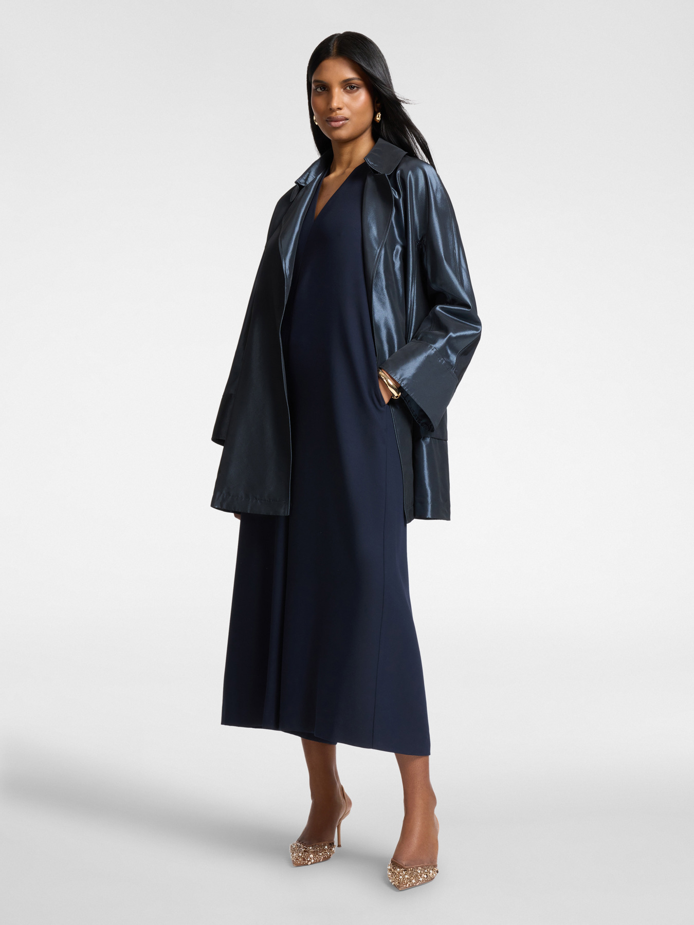 Veste longue en taffetas image number 2
