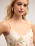 Cotton muslin top with floral pattern image number 3