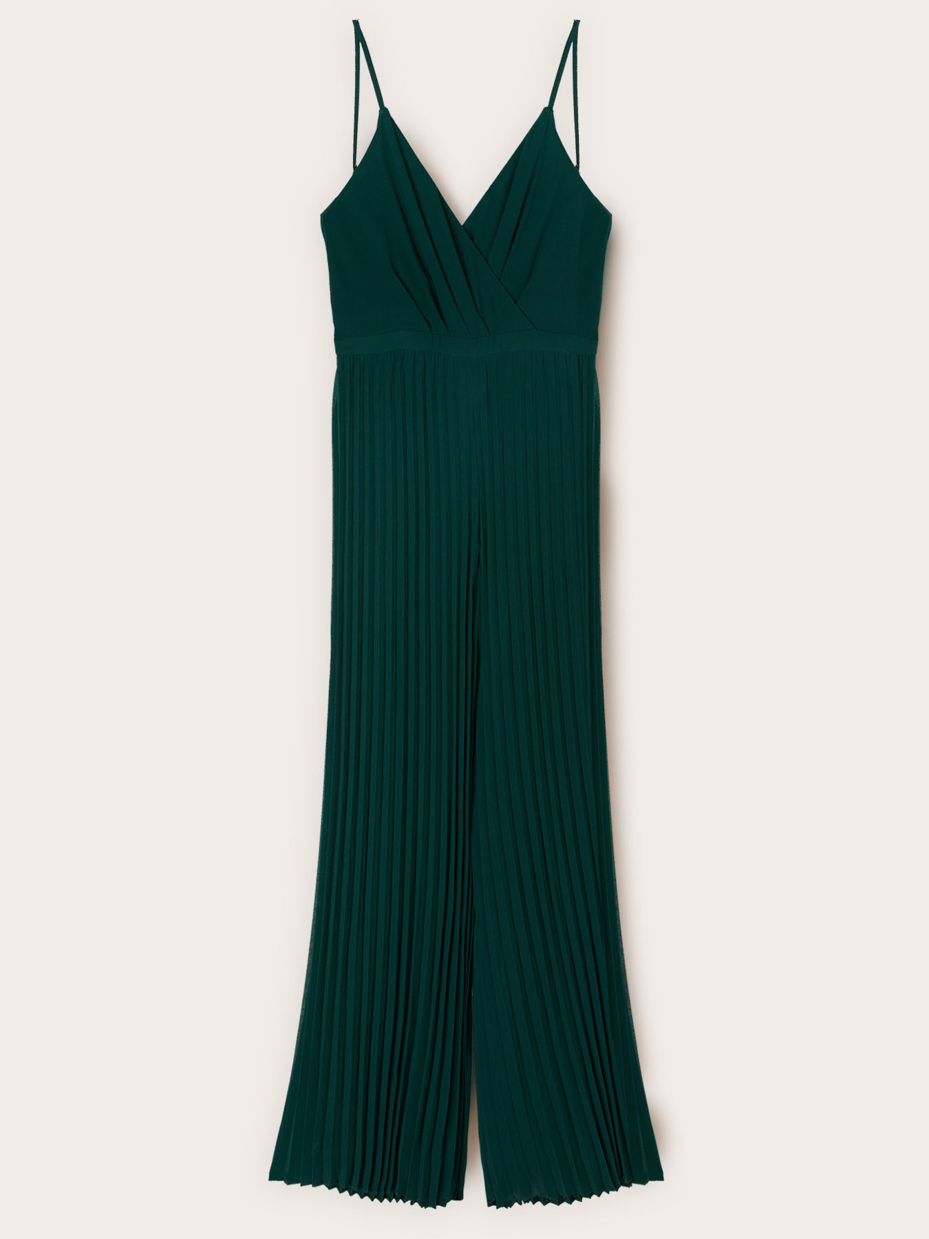 Long pleated georgette jumpsuit image number 5