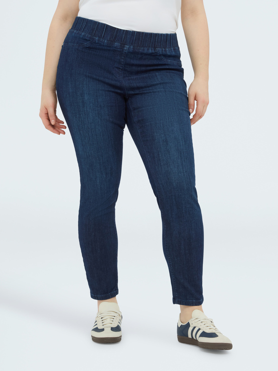 Jeggings aus Denim in dunkler Waschung