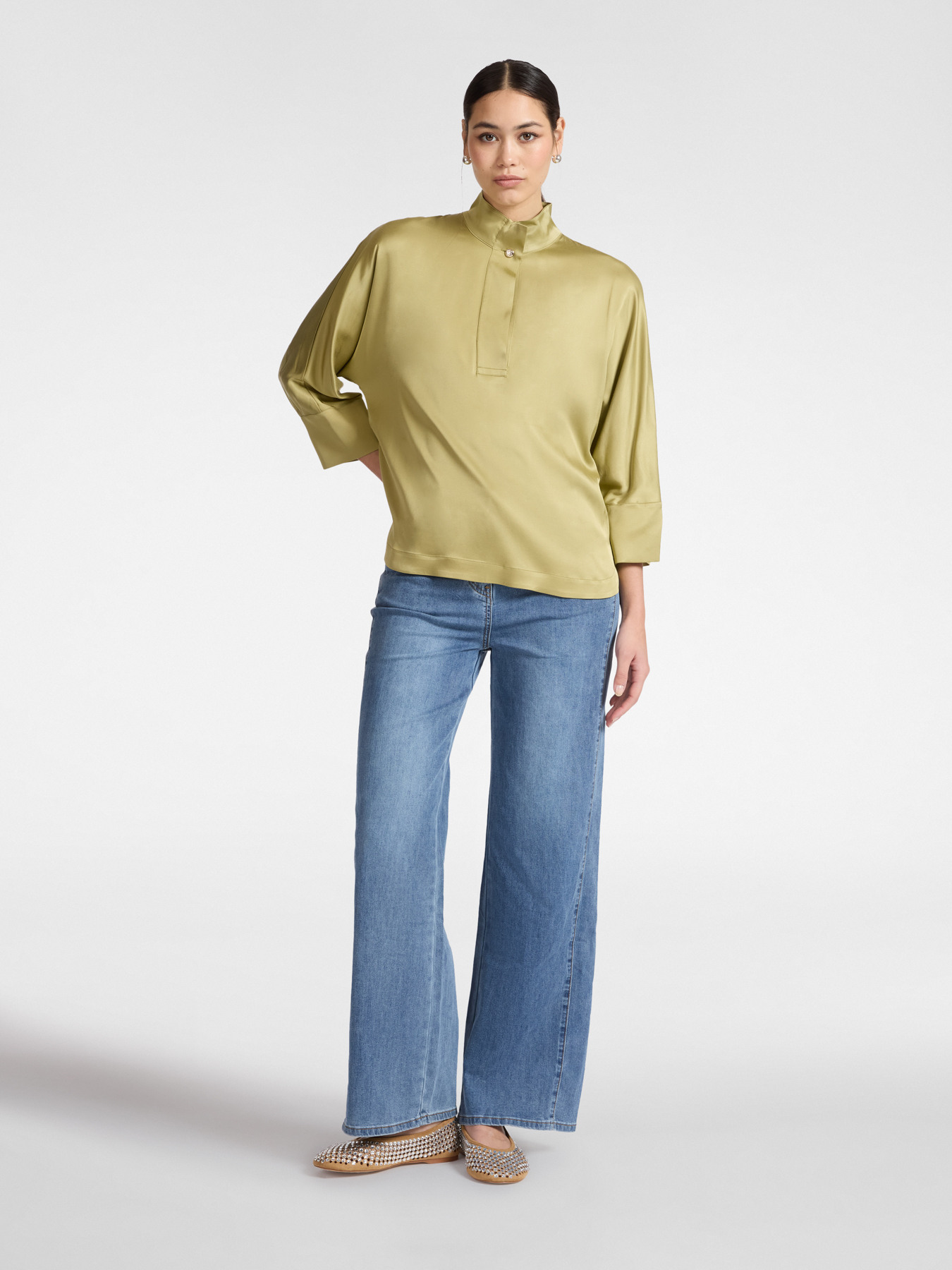 Camicia in raso image number 3